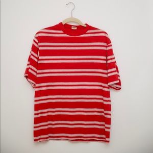 Vintage 80s oversized striped t shirt
